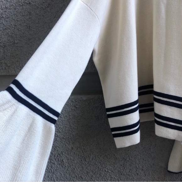 Anthropologie Knitted & Knotted Leandre Sweater Cold Shoulder S - Picture 6 of 6